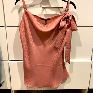 WHBM Mauve pink leopard tank top, NWT, sz XS